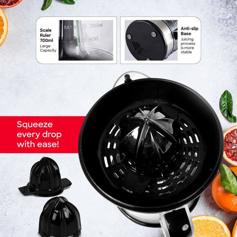 Sanford - Adjustable Pulp Citrus Juicer Product Description